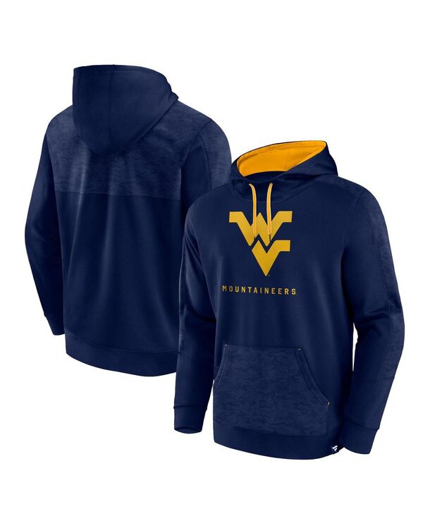 ファナティクス メンズ アウター パーカー・スウェット パーカー Fanatics Men's Navy West Virginia Mountaineers Defender Pullover Hoodie Navy ネイビー