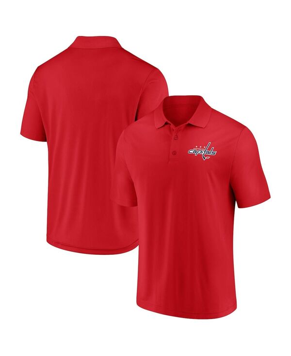 ファナティクス メンズ トップス ポロシャツ キャップ Fanatics Men's Red Washington Capitals Winning Streak Polo Shirt Red レッド