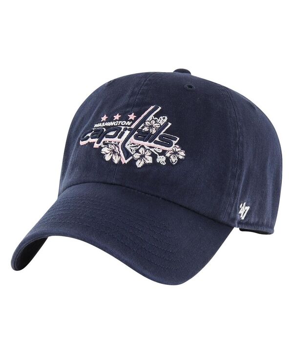 47 ブランド メンズ アクセサリー 帽子 キャップ ロゴ '47 Brand Men's Navy Washington Capitals Core Logo Clean Up Adjustable Hat Navy ネイビー