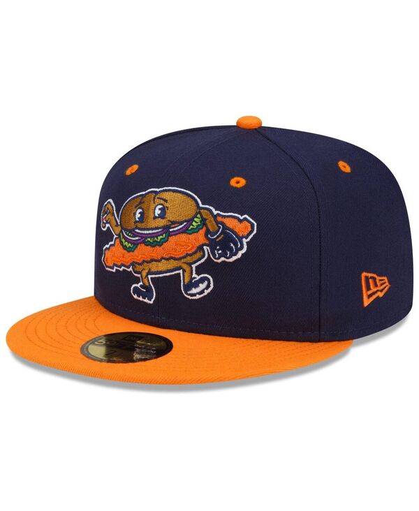 ニューエラ メンズ アクセサリー 帽子 New Era Men's Navy/Orange Peoria Chiefs Theme Night 59FIFTY Fitted Hat Navy Orange ネイビー