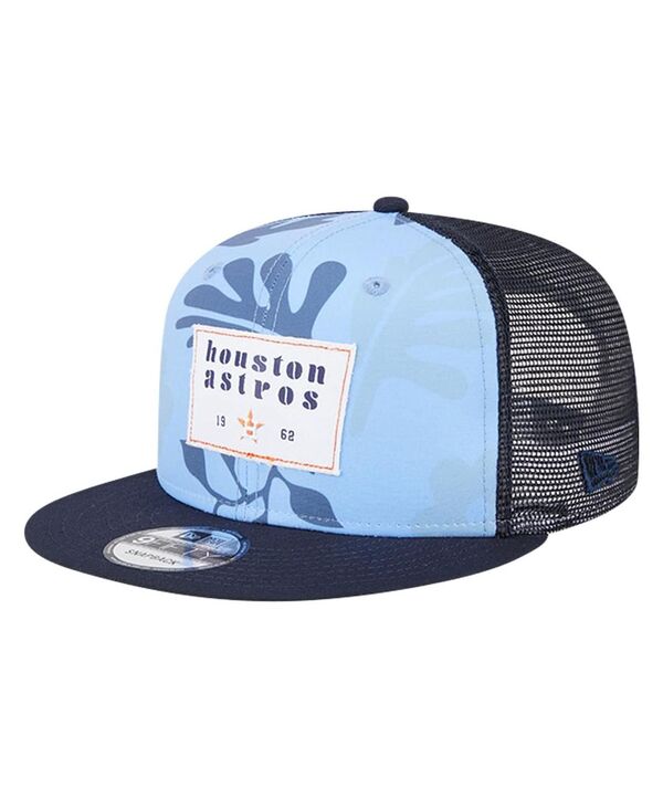 ニューエラ メンズ アクセサリー 帽子 New Era Men's Navy Houston Astros Bikini Bottom Trucker 9FIFTY Snapback Hat Navy ネイビー｜ReVida 店 9,786円