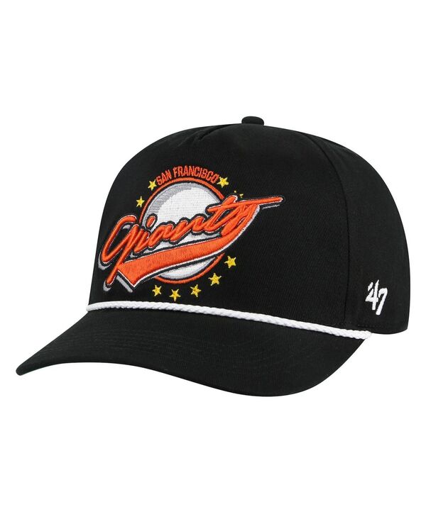 47 ブランド メンズ アクセサリー 帽子 '47 Brand Men's Black San Francisco Giants Pack Collection Premier Hitch Adjustable Hat Black ブラック