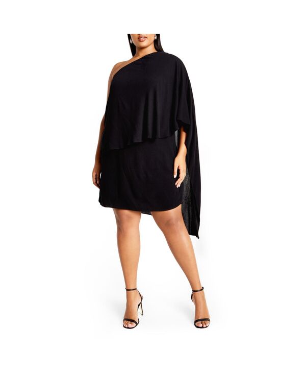 シティーシック レディース トップス ワンピース プラスサイズ CITY CHIC Plus Size Lily Dress Black ブラック