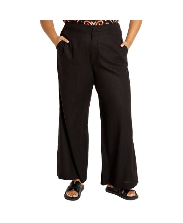 シティーシック レディース ボトムス カジュアルパンツ CITY CHIC Women's Nala Pant Black ブラック