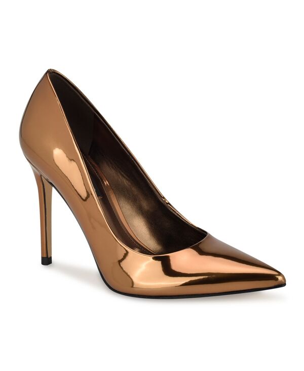 ナインウェスト レディース シューズ パンプス Nine West Women Fresh Stiletto Pointy Toe Dress Pumps Bronze Mirror Metallic メタリック