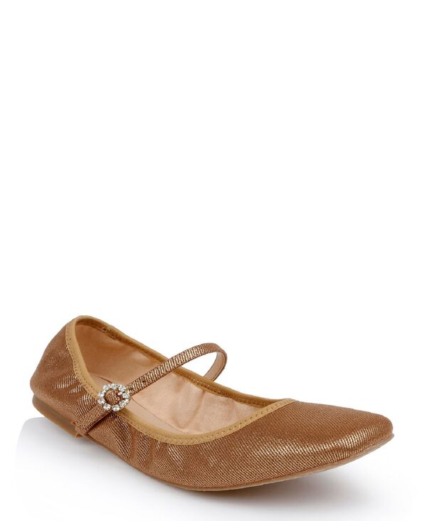 ジュウェルダグレイミシュカ レディース シューズ パンプス Jewel Badgley Mischka Kaya Ballerina Evening Flat Gold Metallic Fabric ゴールド