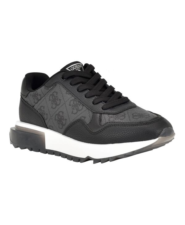 ゲス レディース ボトムス カジュアルパンツ スニーカー ロゴ Women Melany Easy Going Retro Jogger Sneaker With GUESS Logo Black Logo ブラック