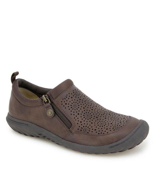 ジャイビーユー レディース シューズ パンプス JBU Women's Avery Round Toe Flats Brown ブラウン