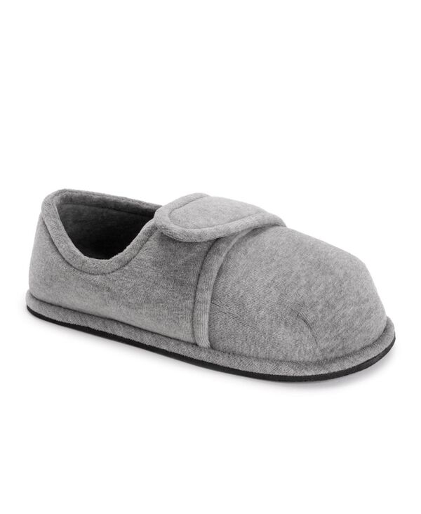 ムクルクス メンズ シューズ サンダル MUK LUKS Men's Softones By Unisex Adjustable Velour Slipper Grey M (W- 10-12 M- 7-9) Grey グレー｜ReVida 店