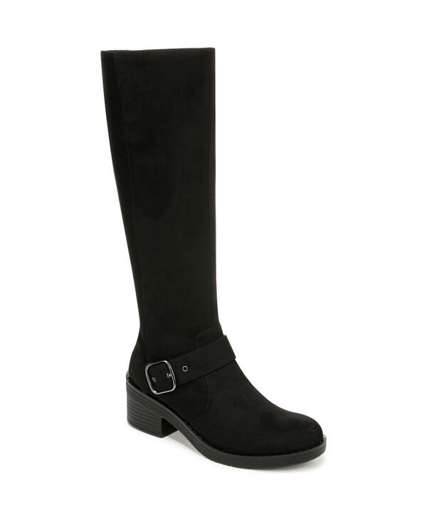 ビジーズ レディース シューズ ブーツ・レインブーツ Bzees Olympia Washable Knee-High Boots Black Stretch Fabric ブラック