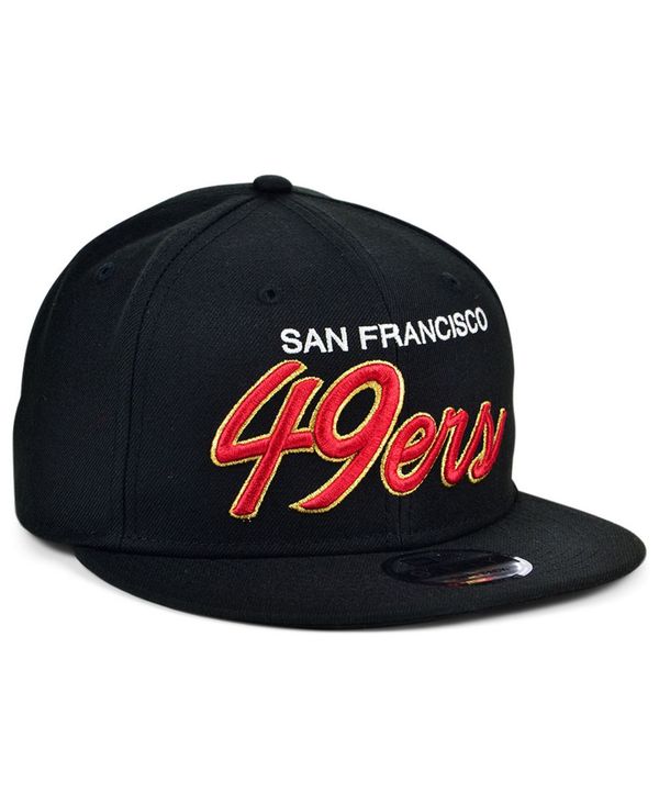 芸能人愛用 ニューエラ メンズ 帽子 アクセサリー San Francisco 49ers Basic Fashion 9fifty Snapback Cap Black 男性に人気 Diocesekabgayi Org
