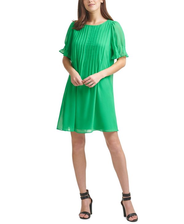 公式店舗 楽天市場 ダナ キャラン ニューヨーク レディース ワンピース トップス Pleated Shift Dress Apple Green Revida 楽天市場店 レビューで送料無料 Mamparassantander Com