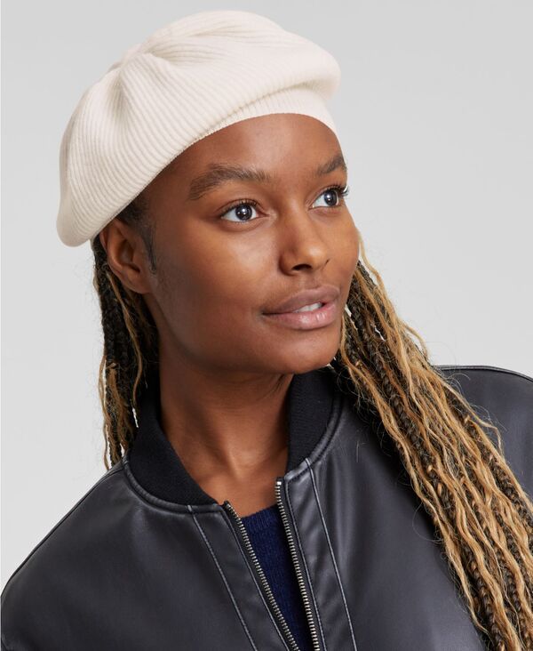 チャータークラブ レディース アクセサリー 帽子 ニット Charter Club Cashmere Knit Beret Vanilla Ice
