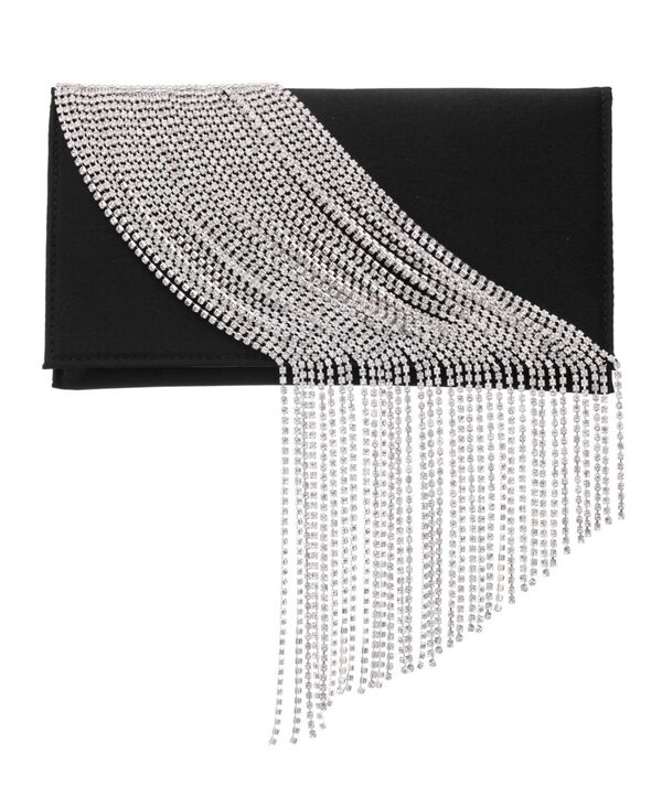 ニナ レディース バッグ クラッチバッグ Nina Crystal Chain Slim Envelope Clutch Black ブラック