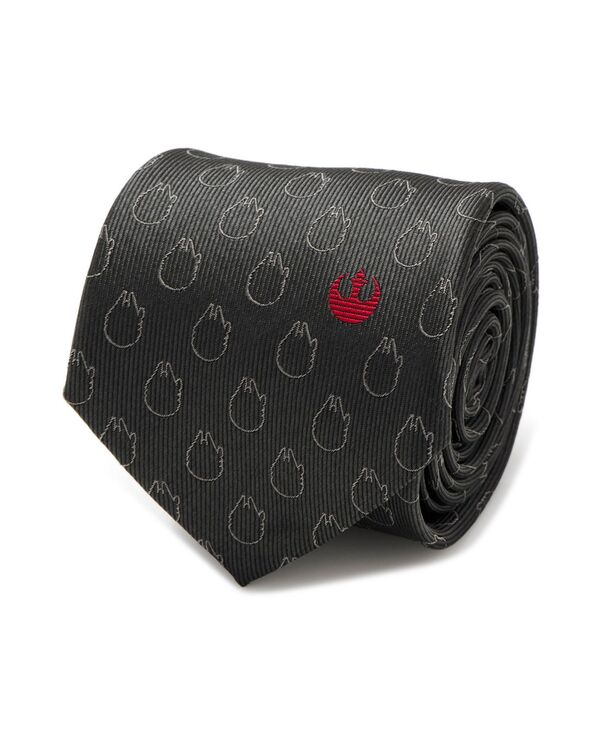 スター ウォーズ メンズ アクセサリー ネクタイ Star Wars Rebel Force Men's Tie Gray グレー