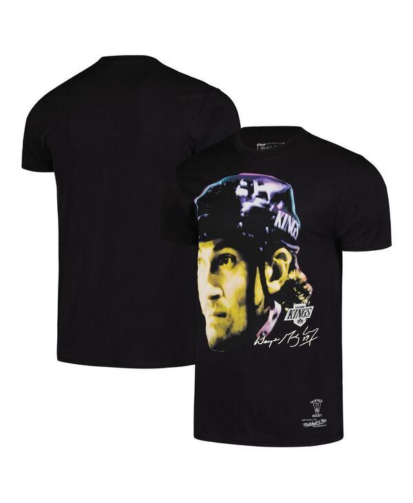 ミッチェル&ネス メンズ トップス Tシャツ Mitchell & Ness Men's Wayne Gretzky Black Los Angeles Kings Big Face T-Shirt Black ブラック