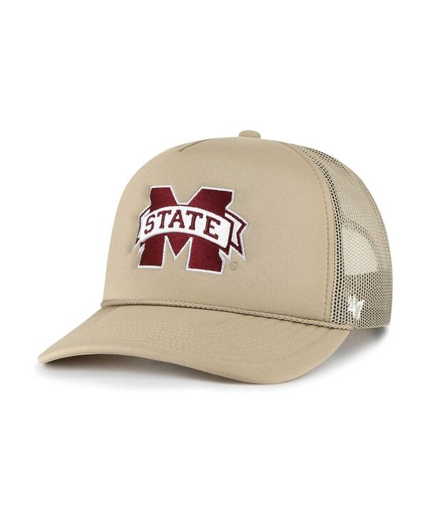 47 ブランド メンズ アクセサリー 帽子 メッシュ '47 Brand Men's Khaki Mississippi State Bulldogs Foam Front Mesh Trucker Snapback Hat Khaki カーキ|ReVida 店