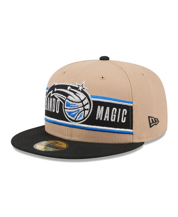 ニューエラ メンズ アクセサリー 帽子 New Era Men's Tan/Black Orlando Magic 2024 NBA Draft 59FIFTY Hat Tan Black ブラック