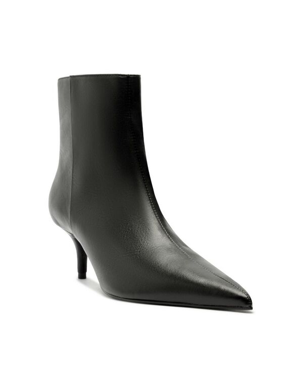 シュッツ レディース シューズ ブーツ・レインブーツ ヒール Schutz Women's Mikki Mid Stiletto Heel Booties Black ブラック