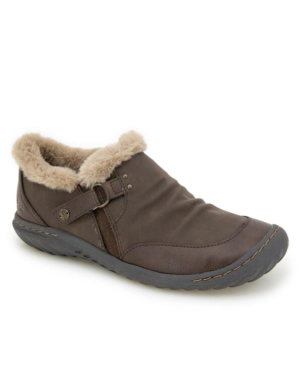 ジャイビーユー レディース シューズ パンプス JBU Women's Hook and Loop Heather Flat Brown ブラウン