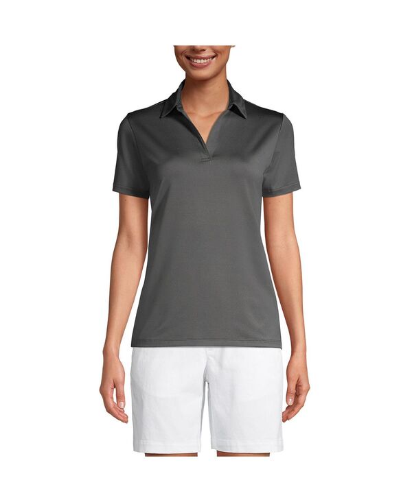 ランズエンド レディース トップス シャツ ポロシャツ Lands' End Women's School Uniform Short Sleeve Rapid Dry Sport Neck Polo Shirt Soapstone