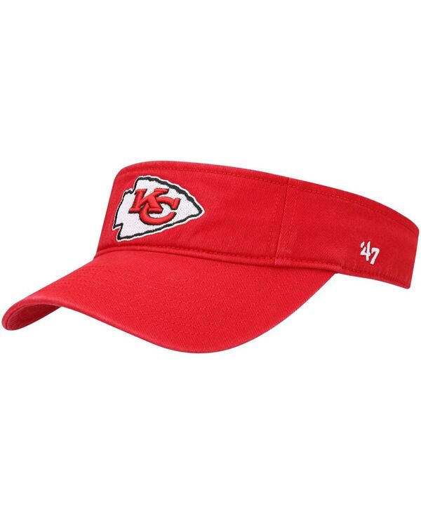 47 ブランド メンズ アクセサリー 帽子 '47 Brand Men's Red Kansas City Chiefs Clean Up Visor Red レッド