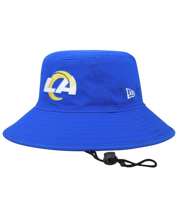 ニューエラ メンズ アクセサリー 帽子 New Era Men's Royal Los Angeles Rams Main Bucket Hat Royal