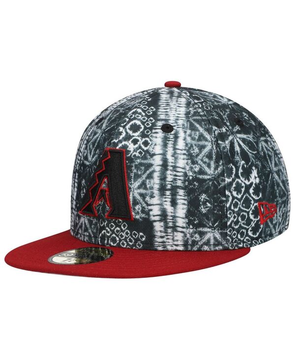 ニューエラ メンズ アクセサリー 帽子 New Era Men's Black Arizona Diamondbacks Sands 59FIFTY Fitted Hat Black ブラック｜ReVida 店 10,625円