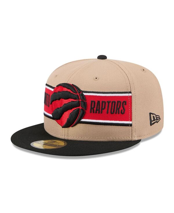 ニューエラ メンズ アクセサリー 帽子 New Era Men's Tan/Black Toronto Raptors 2024 NBA Draft 59FIFTY Hat Tan Black ブラック