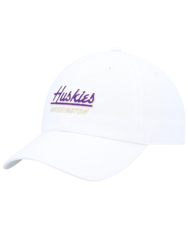 アヘッド メンズ アクセサリー 帽子 Ahead Men's White Washington Huskies Largo Adjustable Hat White ホワイト