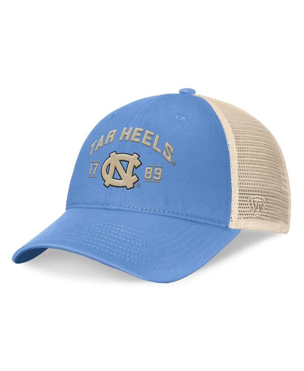トップオブザワールド メンズ アクセサリー 帽子 ヒール Top of the World Men's Carolina Blue North Tar Heels Heritage Waylon Trucker Adjustable Hat Light Blue Natural ブルー