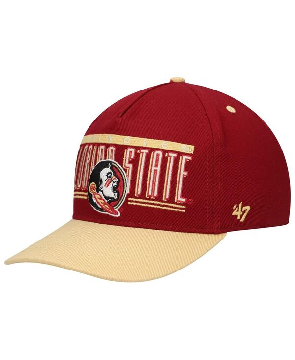 47 ブランド メンズ アクセサリー 帽子 '47 Brand Men's Garnet Florida State Seminoles Double Header Hitch Adjustable Hat Garnet