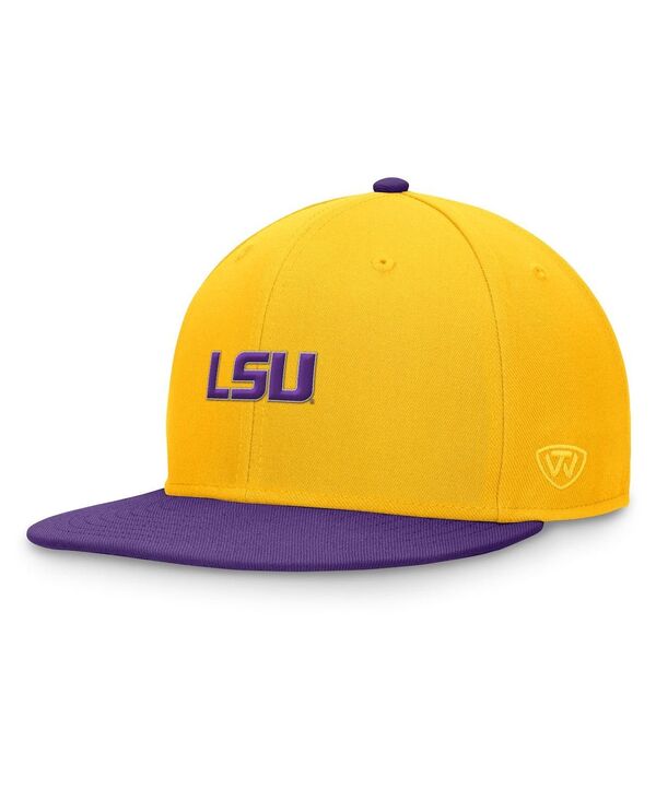 トップオブザワールド メンズ アクセサリー 帽子 Top of the World Men's Gold/Purple LSU Tigers Rally Two-Tone Fitted Hat Gold Purple パープル|ReVida 店