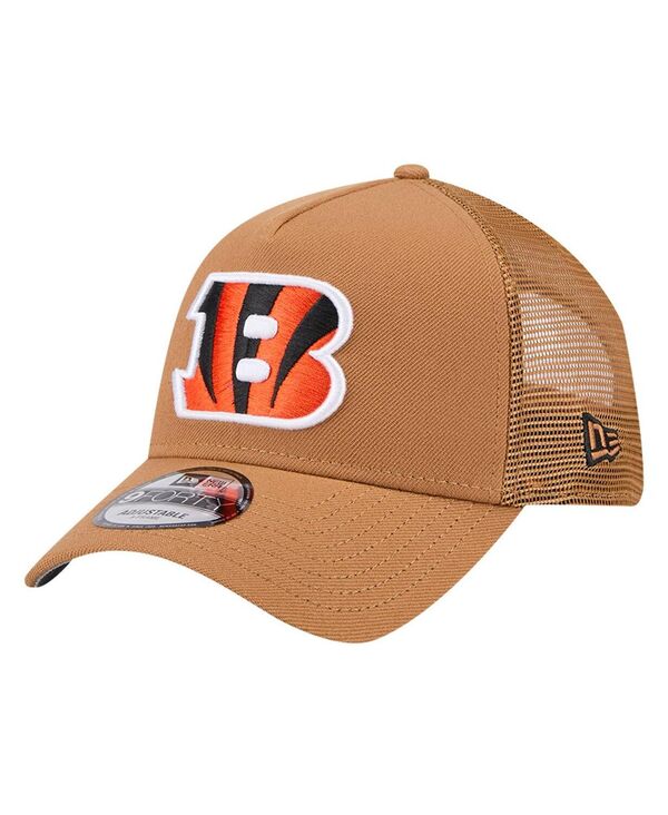 ニューエラ メンズ アクセサリー 帽子 New Era Men's Brown Cincinnati Bengals Color Pack A-Frame Trucker 9FORTY Adjustable Hat Brown ブラウン 8,725円