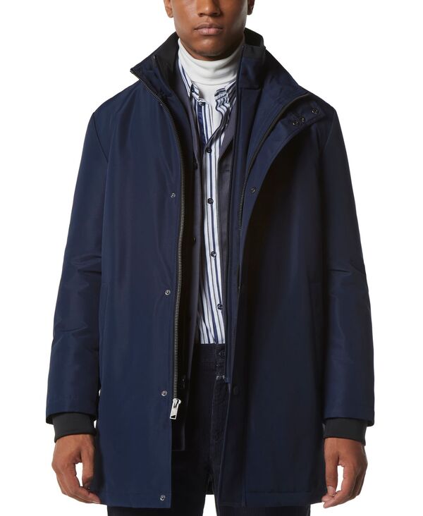 マークニューヨーク メンズ アウター ジャケット・ブルゾン コート Marc New York Men's Picton City Rain Car Coat Ink