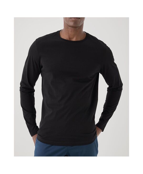 パクト メンズ トップス Tシャツ コットン Pact Men's Organic Cotton Softspun Long Sleeve Tee Black ブラック