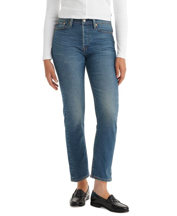 リーバイス レディース ボトムス デニムパンツ クロップド ジーンズ Levi's Women's Wedgie Straight-Leg High Rise Cropped Jeans Maximum Ef｜ReVida 店
