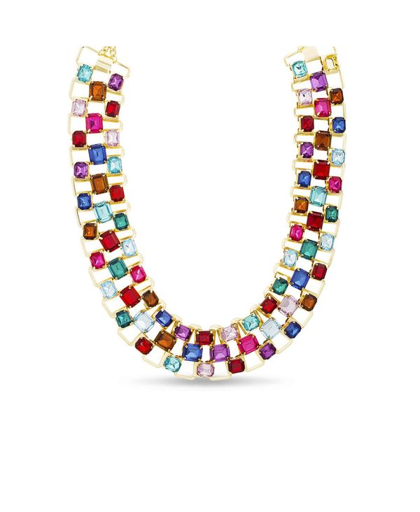 即納特典付き 楽天市場 ケンジー レディース ネックレス チョーカー ペンダントトップ アクセサリー Rhinestone Baguette Bib Necklace Multi Revida 楽天市場店 高級感 Bigspringdra Com