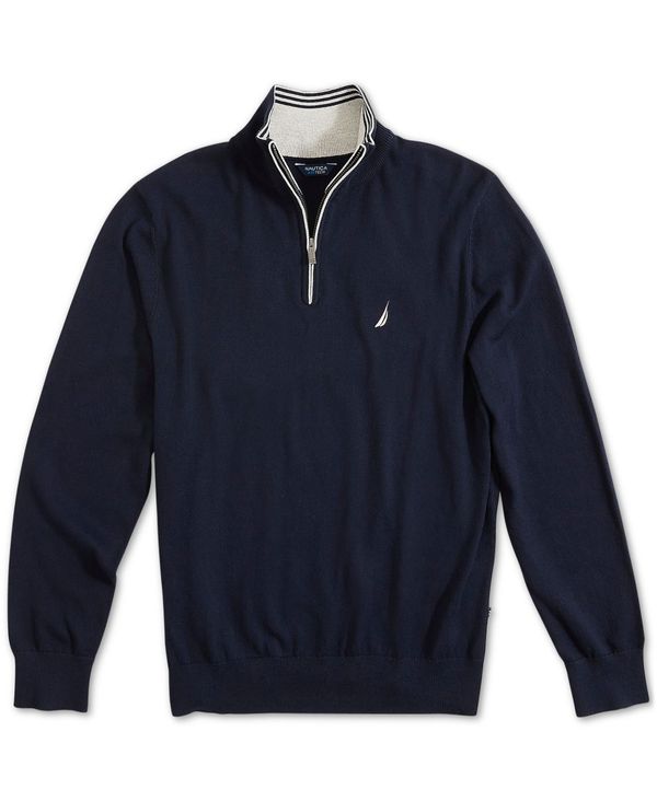 春夏新色 楽天市場 ナウティカ メンズ ニット セーター アウター Men S Navtech Classic Fit Quarter Zip Sweater Navy Revida 楽天市場店 高知インター店 Www Trailconnections Com