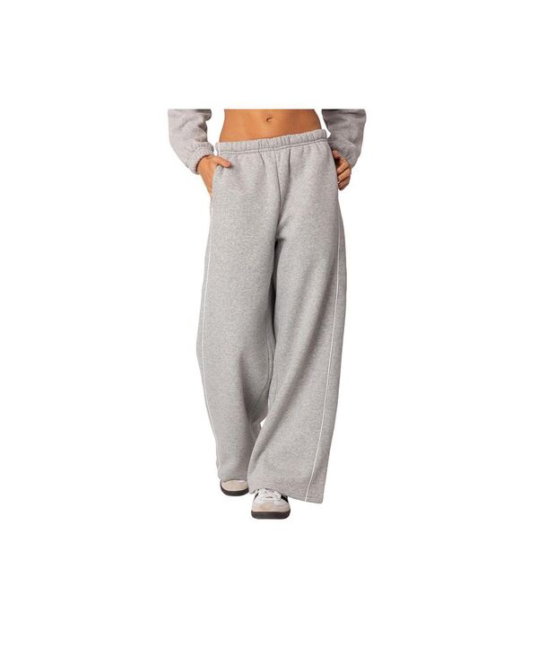 アディクテッド レディース ボトムス カジュアルパンツ パンツ スウェットパンツ Edikted Women's Autumn Sweatpants Gray-melange グレー|ReVida 店