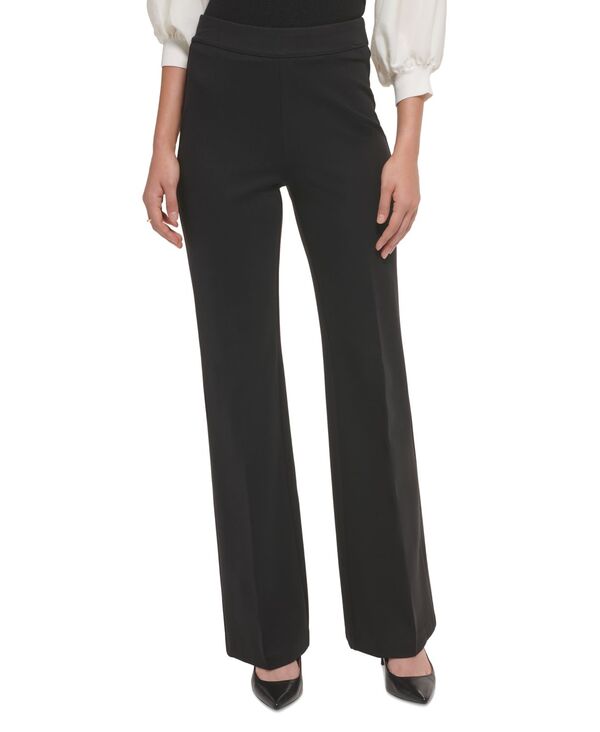 ダナ キャラン ニューヨーク レディース ボトムス カジュアルパ�
2000
��ツ パンツ ニット DKNY Women's Soft Ponte Knit High Rise Pull-On Pants Black ブラック