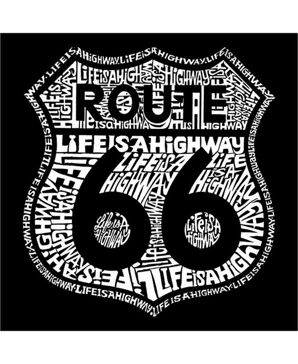 超目玉 エルエーポップアート メンズ パーカー スウェット アウター Men S Word Art Hooded Sweatshirt Route 66 Life Is A Highway Gray 激安ブランド Techdatasistemas Com Ar