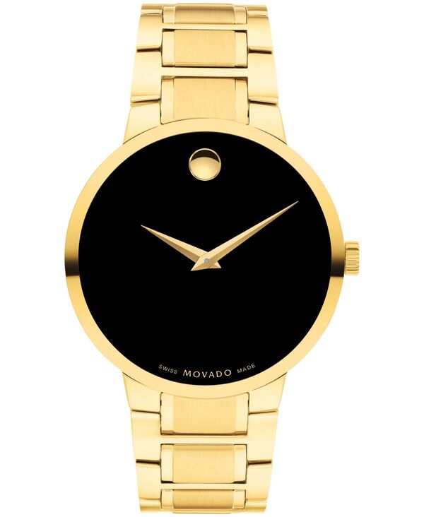 モバド メンズ 付属品 ウオッチ Movado Men\u0027s Portfolio Swiss Quartz Yellow Pvd Watch 40MM Gold-tone ゴールド