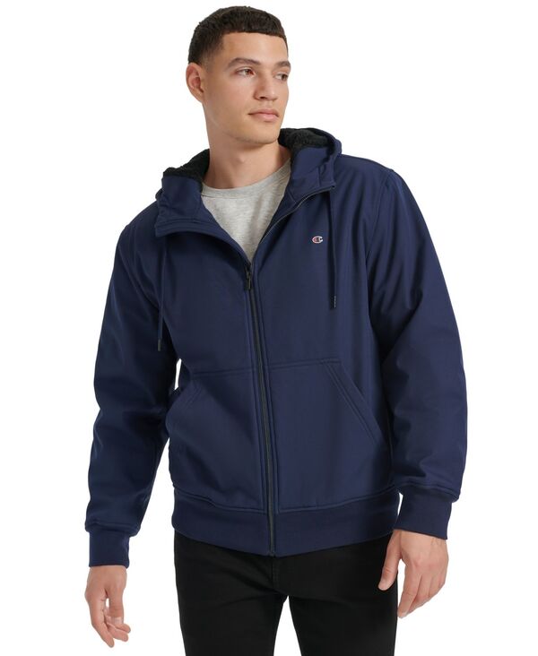 チャンピオン メンズ アウター ジャケット・ブルゾン ジャケット Champion Men's Sport Shell Hooded Zipper Jacket Peacoat
