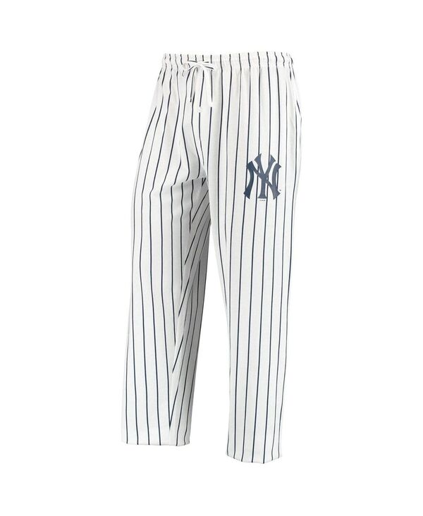 コンセプツ スポーツ メンズ ボトムス カジュアルパンツ Concepts Sport Men's White Navy New York Yankees Vigor Lounge Pant White Navy ホワイト