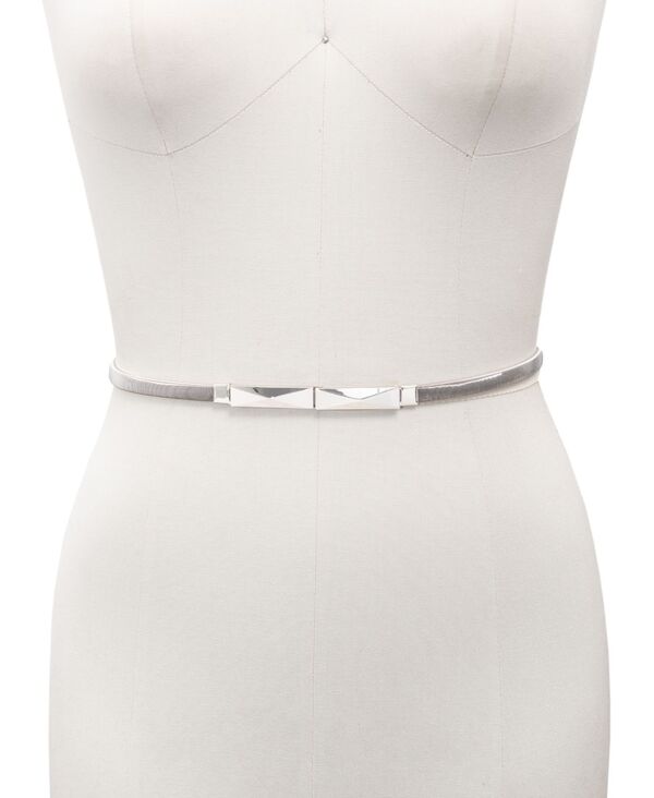 アイ.エヌ.シー インターナショナル コンセプト レディース アクセサリー ベルト I.N.C. International Concepts Metal Stretch Belt Silver シルバー｜ReVida 店