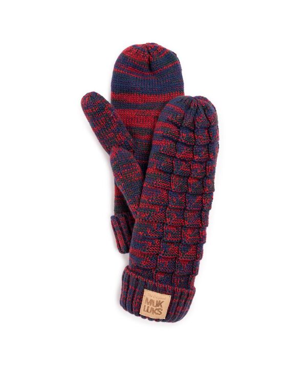 ムクルクス レディース アクセサリー 手袋 MUK LUKS Women's Patch Pom Mittens Liberty Blue One Size Liberty blue ブルー
