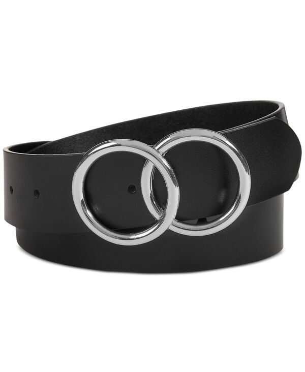 アイ.エヌ.シー インターナショナル コンセプト レディース アクセサリー ベルト I.N.C. International Concepts Double Circle Belt Black/Silver ブラック