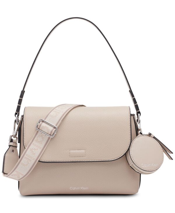 カルバンクライン レディース 御徒面子 ショルダーバッグ Calvin Klein Millie Small Convertible Shoulder Bag Mushroom