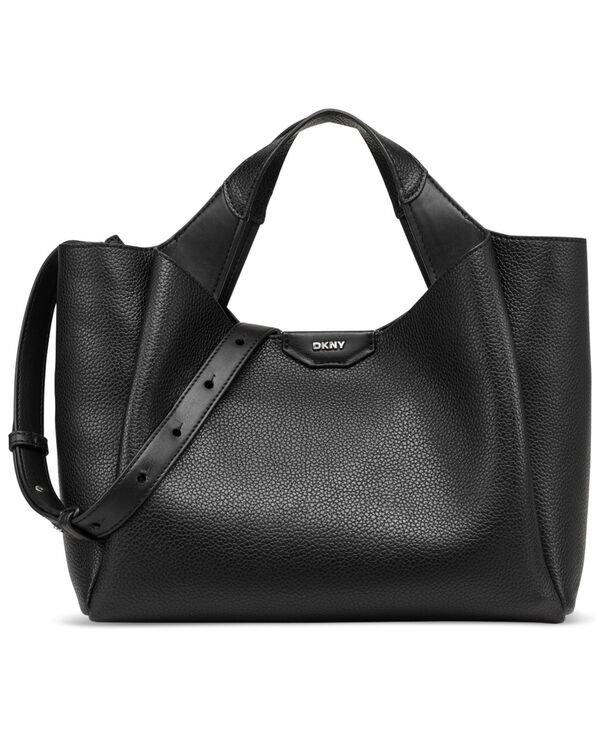 ダナ キャラン ニューヨーク レディース バッグ ハンドバッグ DKNY Willa Small Top Handle Satchel Black/silv ブラック